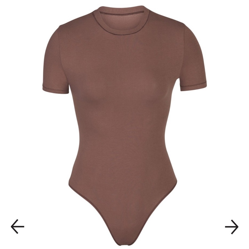 SKIMS Cotton Jersey T-Shirt Bodysuit